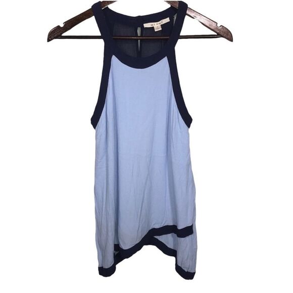 Women's Miami Blue Color Block Sleeveless Top - Picture 1 of 6